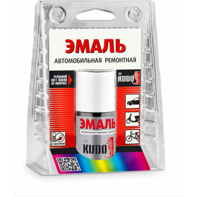KUDO Эмаль автомобильная ремонтная с кисточкой Mitsubishi A31 Cool Silver металлик KU-72751