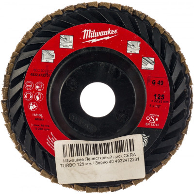 Лепестковый диск Milwaukee CERA TURBO 4932472231