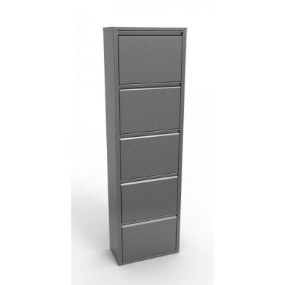 Шкаф для обуви на 5 ячеек Святогор цвет - серебряный антик ОБ-5