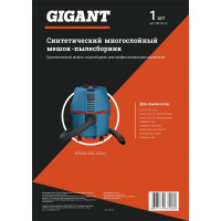 Gigant Многоразовый мешок с текстильной застежкой для пылесоса BOSCH GAS 15, BOSCH GAS 20, FLEX, HAMMER, 1 шт KR-30/12