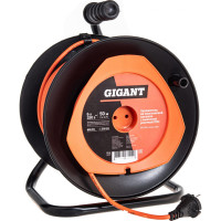 Gigant Удлинитель на пластиковой катушке ПВС 2х0,75 6A 50м IP 44 PE-033