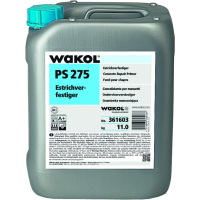 WAKOL PS 275 закрепитель рыхлых цементных стяжек 11 кг 361603