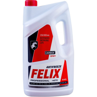 FELIX Антифриз CARBOX -45 G-12+ /5кг/ красный 430206033