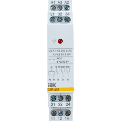 Промежуточное реле IEK OIR OIR-308-AC230V