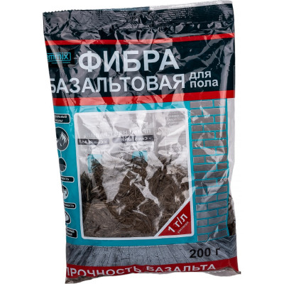 CEMMIX Фибра базальтовая,Fibra R, 1 кг. 200 Г 82553543