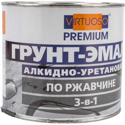 VIRTUOSO Грунт-эмаль PREMIUM 3 в 1 по ржавчине красная 1,9кг 11592720