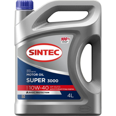 Полусинтетическое масло Sintec SINTEC SUPER 10W-40 SG/CD 600240