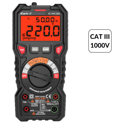 Цифровой мультиметр iCarTool IC-M118A