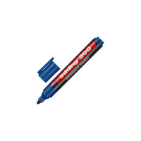 Перманентный маркер Edding черный, 1.5-3 мм, круглый наконечник, блистер E-300#1-B#1