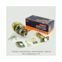 Межкомнатная защелка НОРА-М NEW мат.никель ЗР1-01 ключ/фикс. 15579