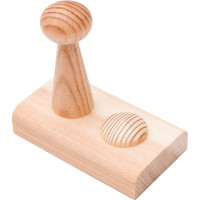 Крючок ЕВРОПАРТНЕР дерево, 45х44 мм, без покрытия, 1 шт. 0 9970 5