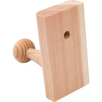 Крючок ЕВРОПАРТНЕР дерево, 45х44 мм, без покрытия, 1 шт. 0 9970 5