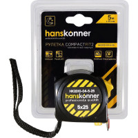 Рулетка Hanskonner 5x25, 2 стопа HK2010-04-5-25