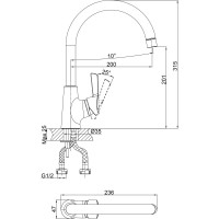 Смеситель для кухни D&K DA1462401