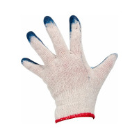 Хозяйственные перчатки с латексным покрытием Park EL-S001, цвет синий/оранжевый, 001060