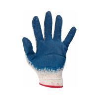 Хозяйственные перчатки с латексным покрытием Park EL-S001, цвет синий/оранжевый, 001060