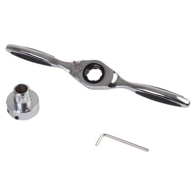 Плашкодержатель WIEDERKRAFT с трещоткой, 3 предмета WDK-DH0312