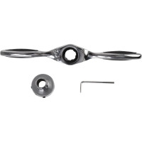 Плашкодержатель WIEDERKRAFT с трещоткой, 3 предмета WDK-DH0312