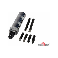 Отвертка СЕРВИС КЛЮЧ ударная + 6 насадок 71575