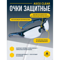 Защитные открытые очки с прозрачными линзами Delta Plus ASO2, ASO2IN