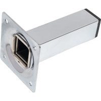 Ножка Tech-Krep 25х25х100 квадратная, нерегул, хром - накл. 151298