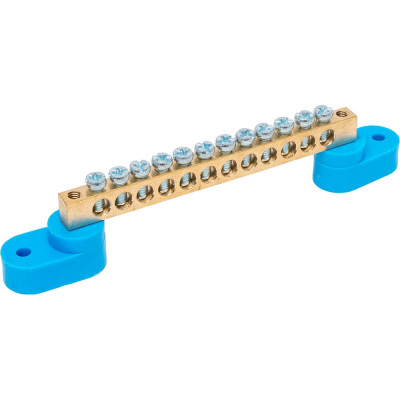 Нулевая шина DORI на 2-х угловых изоляторах, 12 отв. 41283