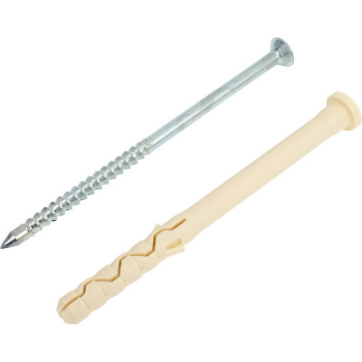 Дюбель-гвоздь с цилиндрической манжетой ЕВРОПАРТНЕР нейлон. PDG LK 8х100, 20 шт. 1 0705 09