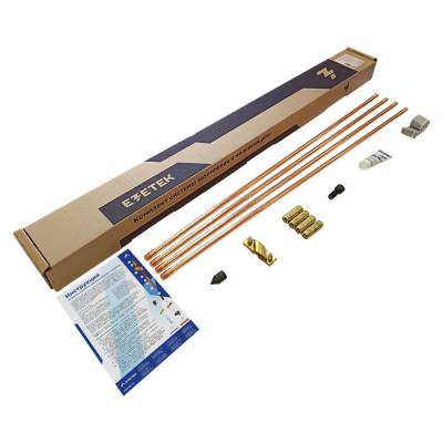 Комплект заземления EZETEK EZ – 6 6 метров, 14мм, 4х1500мм без насадки SDS-max 90011