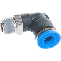 Фитинг цанговый угловой с наружной резьбой 1/8M для трубки диаметром 6 мм SHPI PL 06-R01