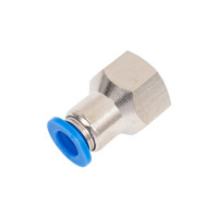 Фитинг цанговый прямой с внутренней резьбой 3/8F для трубки диаметром 8 мм SHPI PCF 08-R03