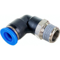 Фитинг цанговый угловой с наружной резьбой 1/4M для трубки диаметром 8 мм SHPI PL 08-R02