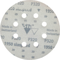 Круг шлифовальный на липучке siaspeed 1950 (5+1 шт; 125 мм; 8 отверстий; P320) sia Abrasives ss6-125-8-320