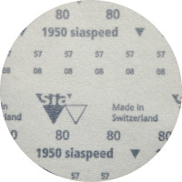 Круг шлифовальный на липучке siaspeed 1950 (5+1 шт; 125 мм; без отверстий; P80) sia Abrasives ss6-125-0-080