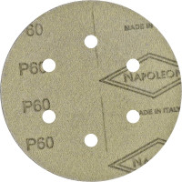Круг шлифовальный на липучке PAPER GOLD (5 шт; 150 мм; 6 отверстий; P60) NAPOLEON npg5-150-6-060