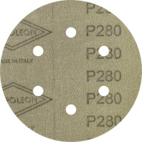Круг шлифовальный на липучке PAPER GOLD (5 шт; 150 мм; 6 отверстий; P280) NAPOLEON npg5-150-6-280
