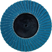 Круг лепестковый торцевой по металлу (75х22 мм; Р120; крепление Roloc) Русский Мастер РМ-70297