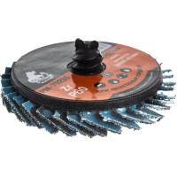 Круг лепестковый торцевой по металлу (50х22 мм; Р60; крепление Roloc) Русский Мастер РМ-70235