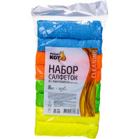 Набор салфеток из микрофибры Рыжий кот MFS-05/8 8 шт. 310271