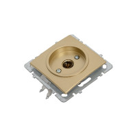 Механизм розетки NILSON 1СП тв конечный золото Touran/Alegra metallic 24150429