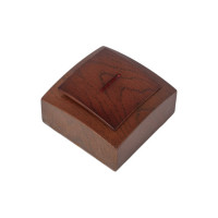 Выключатель NILSON 1ОП с подсветкой орех Themis wood 26271002