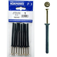 Дюбель-гвоздь НАКРЕПКО потай 6х80 200 шт. 102103