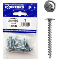 Саморез НАКРЕПКО с прессшайбой острый 4,2х25 500 шт. 100904