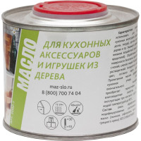 Масло для кухонных аксессуаров и игрушек из дерева MAZ-SLO цвет Бук 0.35л 8070869