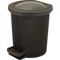 Контейнер для мусора с педалью Spin&Clean Ajur 6 л, венге SV4064ВНГ 249493