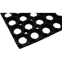 Грязезащитный резиновый коврик Протэкт Домино 12 мм 40*60 см Черный КР 40*60