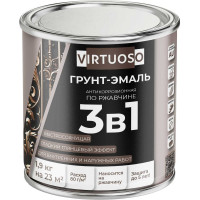 Грунт-эмаль VIRTUOSO PREMIUM 3 в 1 по ржавчине серая 1,9кг 11589276
