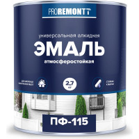 Эмаль PROREMONTT ПФ-115 зеленая, 2.7 кг Лк-00004466