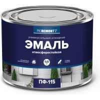 Эмаль PROREMONTT ПФ-115 черная, 0.5 кг Лк-00009788