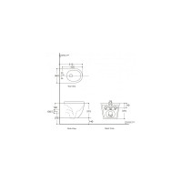 Подвесной унитаз Aquanet Cetus 2.0 W с сидением, с Rimless 00243541