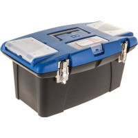 Ящик для инструментов с металлическими замками и органайзером Jettools 19" 480х235х270мм JT1602314